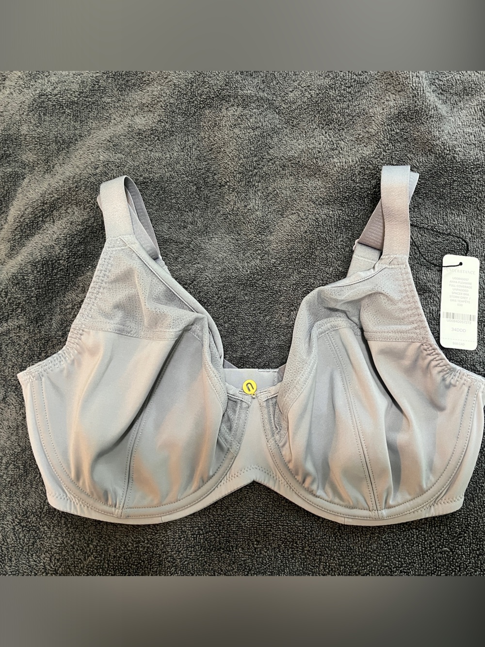 Understance 34DDD Anya flex wire unpadded spacer Bra - space grey NWT